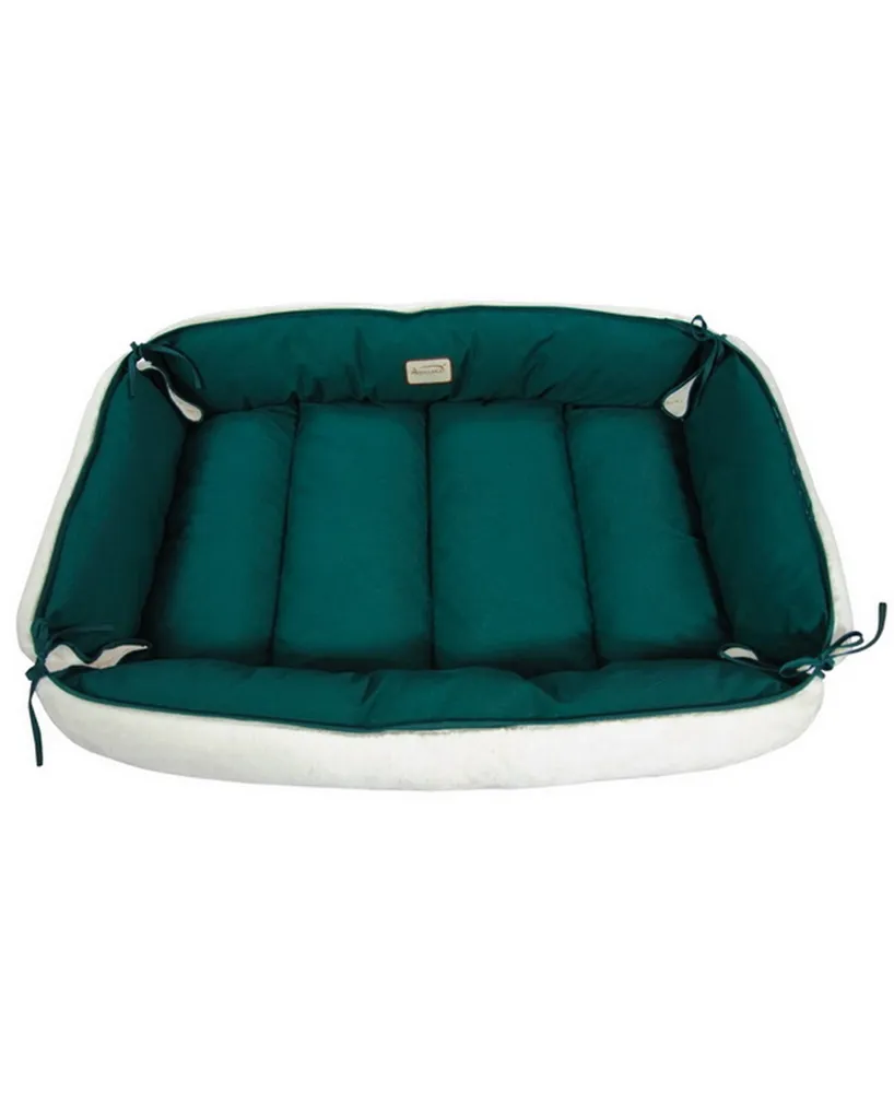 Armarkat Pet Bed & Mat, Luxury soft Dog Cushion, Laurel Green/Ivory, X-Large