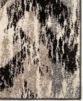 Closeout! Edgewater Living Chatel Distressed Chevron Gray 5'3" x 7'6" Area Rug