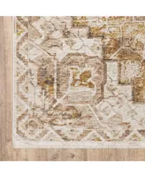 Jhb Designs Kumar Kum11 Gold and Ivory 5'3" x 7'6" Area Rug