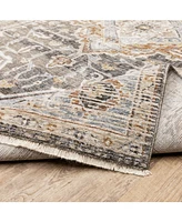 Oriental Weavers Maharaja 1803X Gray and Blue 2' x 3' Area Rug