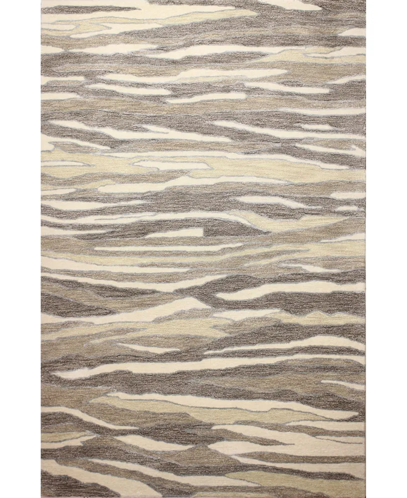 Bb Rugs Downtown Tud- Beige 7'9" x 9'9" Area Rug