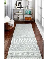 Closeout! Bb Rugs Taron Val-08 Silver 2'6" x 8' Runner Rug