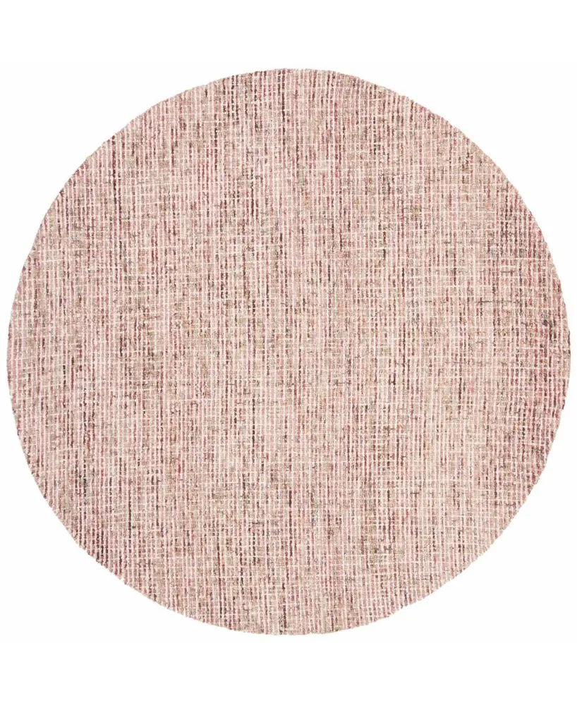 Safavieh Abstract 468 Beige and Rust 6' x 6' Round Area Rug