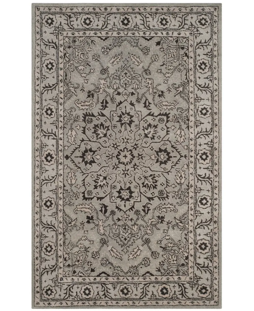 Safavieh Antiquity At58 Gray and Beige 5' x 8' Area Rug