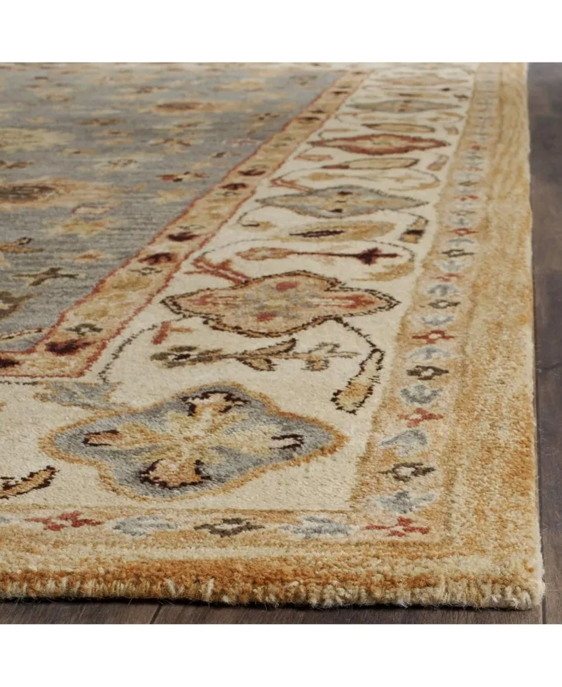 Safavieh Antiquity At847 Blue and Ivory 7'6" x 9'6" Area Rug