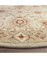 Safavieh Antiquity At816 Gray and Beige 4'6" x 6'6" Oval Area Rug