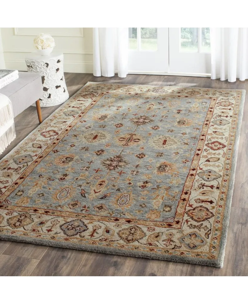 Safavieh Antiquity At847 Blue and Ivory 5' x 8' Area Rug