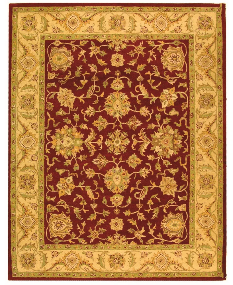 Safavieh Antiquity At312 Red and Gold 7'6" x 9'6" Area Rug