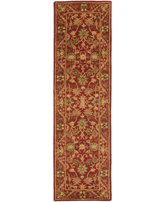 Safavieh Antiquity At52 Red 2'3" x 12' Runner Area Rug