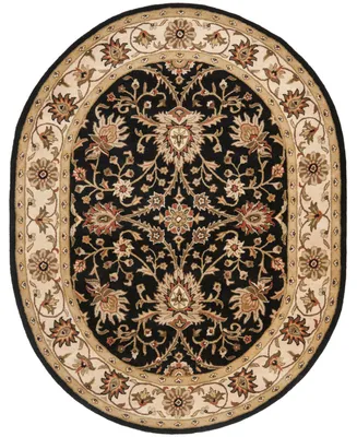 Safavieh Antiquity At249 Black 7'6" x 9'6" Oval Area Rug