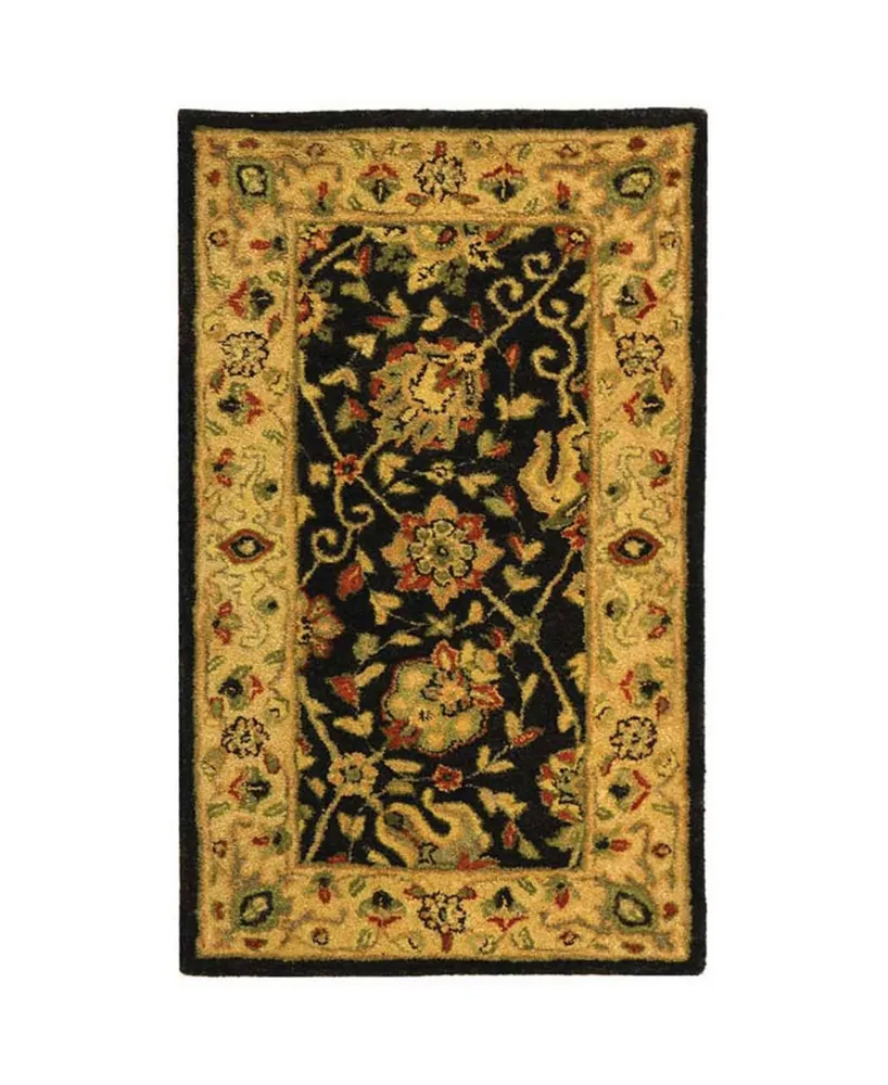 Safavieh Antiquity At21 Black 2'3" x 10' Runner Area Rug