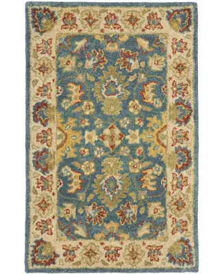 Safavieh Antiquity At15 Blue and Beige 2' x 3' Area Rug