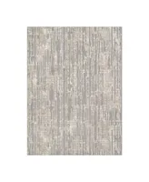 Karastan Soiree Matrix Grey 2'4" x 7'10" Runner Rug