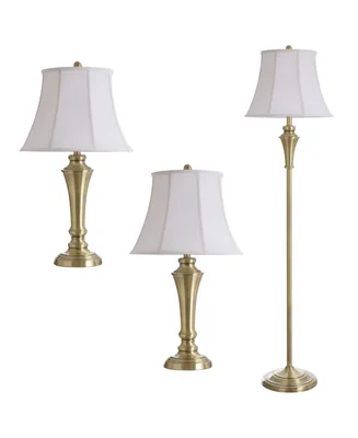 StyleCraft Floor and Table Lamp Set, Pack of 3