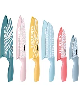 Cuisinart 12-Piece Animal Print Cutlery Set with Blade Guards