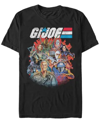 Fifth Sun Men's G.i.Joe Group Collage Short Sleeve T-Shirt