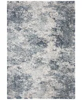 Martha Stewart Collection MSR692M Cream and Blue 5'3" x 7'6" Area Rug