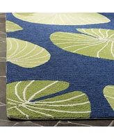 Martha Stewart Collection Lily Pad MSR2212A Azure 5' x 8' Area Rug