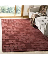 Martha Stewart Collection Knot MSR4950D Burgundy 8' x 10' Area Rug