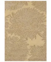 Martha Stewart Collection Chrysanthemum MSR4542A Beige 9' x 12' Area Rug