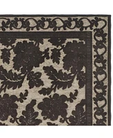 Martha Stewart Collection Peony Damask MSR4433C Tan 4' x 5'7" Area Rug