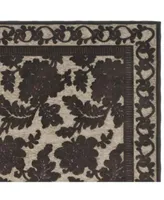 Martha Stewart Collection Peony Damask Msr4433c Tan Area Rug