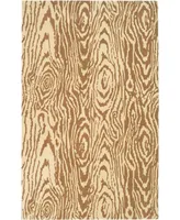 Martha Stewart Collection Layered Faux Bois MSR4534A Brown 8' x 10' Area Rug