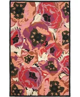 Martha Stewart Collection Poppy MSR4872A Red 4' x 6' Area Rug