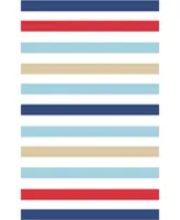 Martha Stewart Collection Circus Stripe MSR4565C Azure 5' x 8' Area Rug