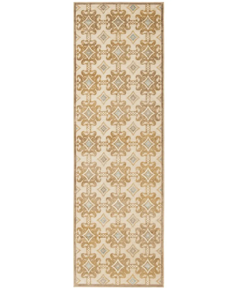 Martha Stewart Collection MSR74303 Taupe 2'5" x 7'6" Runner Area Rug