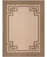 Martha Stewart Collection Deco Frame MSR4122K Beige 6'7" x 9'6" Outdoor Area Rug