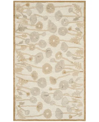 Martha Stewart Collection Poppy Glossary MSR3627C Brown 2'6" x 4'3" Area Rug