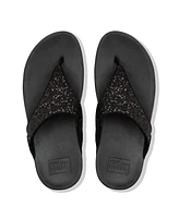 FitFlop Women's Lulu Glitter Toe-Thongs Sandal