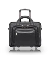 McKlein Gold Coast, 17" Patented Detachable -Wheeled Laptop Briefcase