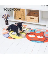 Touchdog Cartoon Monster Rounded Cat and Dog Mat