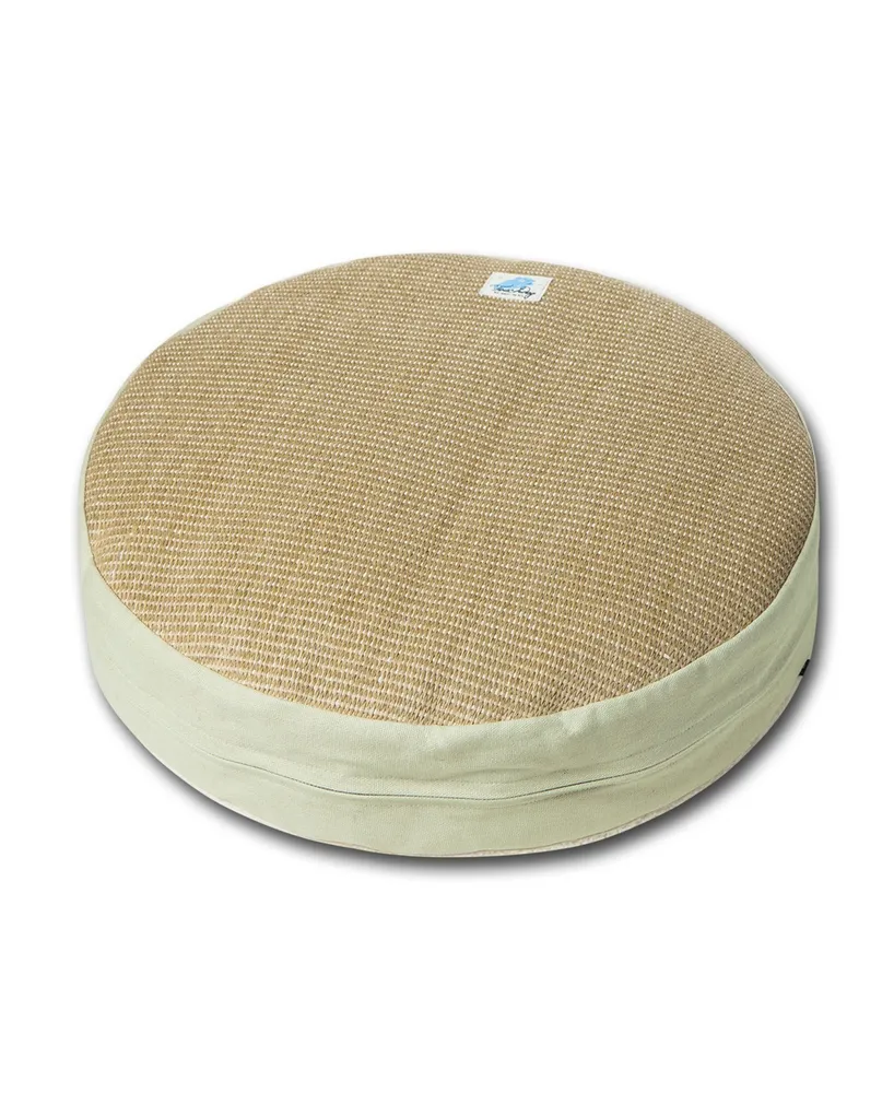 Touchcat 'Claw-Ver Nest' Rounded Scratching Cat Bed with Teaser Toy