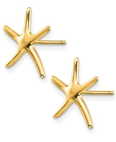 Starfish Stud Earrings in 14k Gold