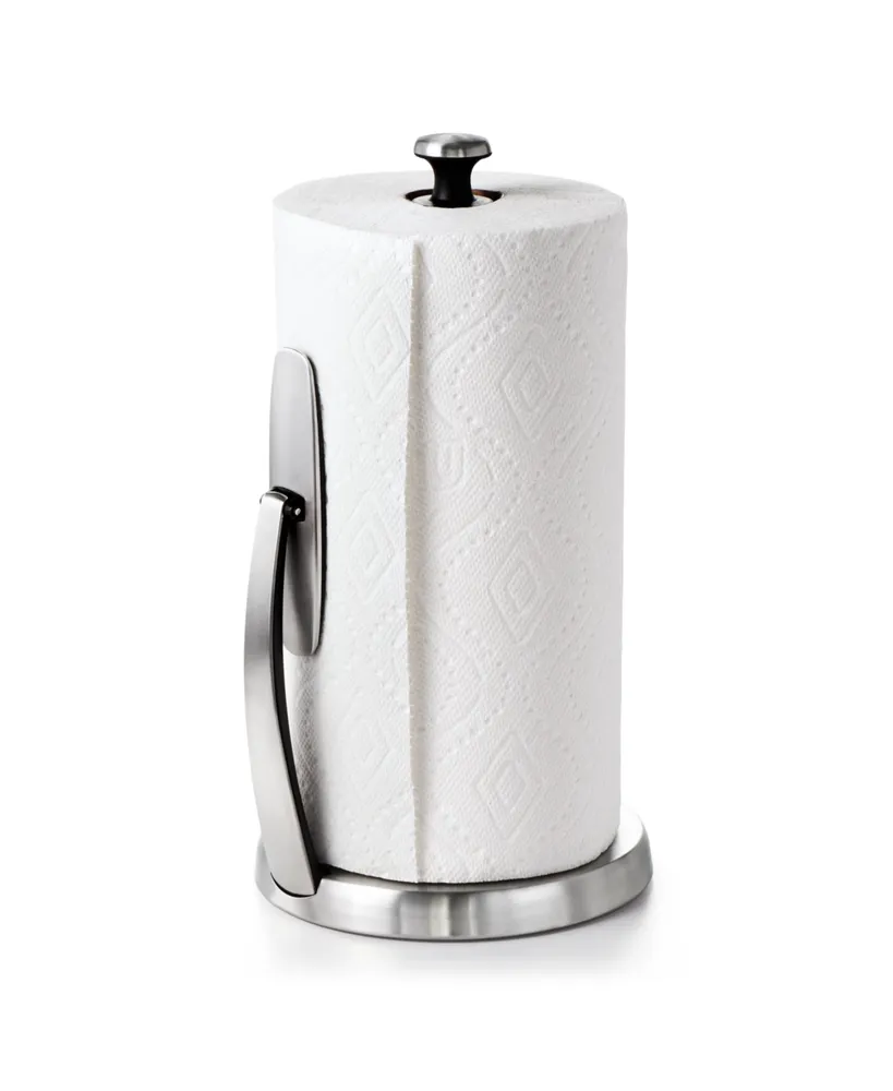 Zulay Kitchen Self Adhesive Stainless Steel Paper Towel Holder, Silver