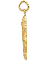 Nefertiti Charm Pendant in 14k Yellow Gold
