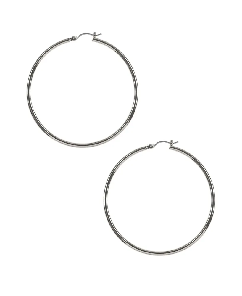 Nine West Large Hoop Earring - Silver