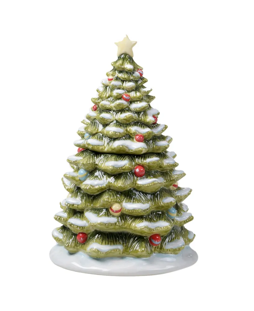 Certified International Evergreen Christmas Cookie Jar