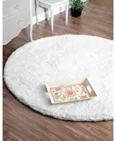 nuLoom Maginifique Shag WICL1A White 3' x 5' Area Rug