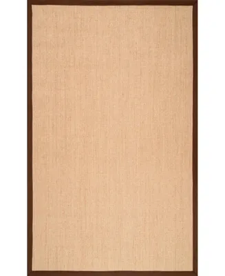 nuLoom Orsay ZHSS01E Brown 4' x 6' Area Rug