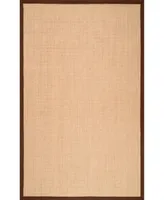 nuLoom Orsay ZHSS01E Brown 4' x 6' Area Rug