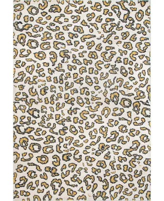 nuLoom Leopard RZBD61B Beige 5' x 7'5" Area Rug