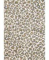 nuLoom Leopard RZBD61B Beige 5' x 7'5" Area Rug