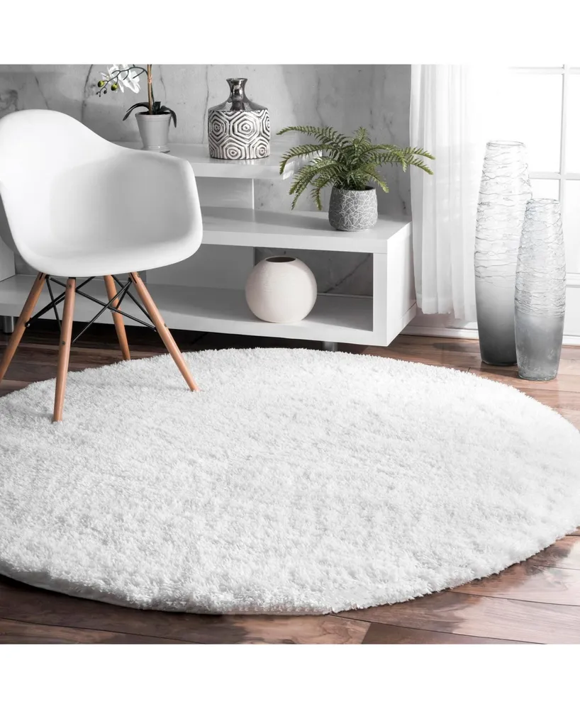 nuLoom Gynel OZAS01A White 7'10" x 10' Area Rug