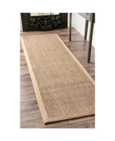 nuLoom Elijah BHSG01A Beige 2'6" x 8' Runner Rug