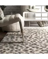 nuLoom Leopard RZBD61A Gray 5' x 7'5" Area Rug