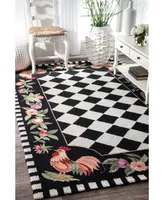 nuLoom Angla HJHK01A Black 8'6" x 11'6" Area Rug